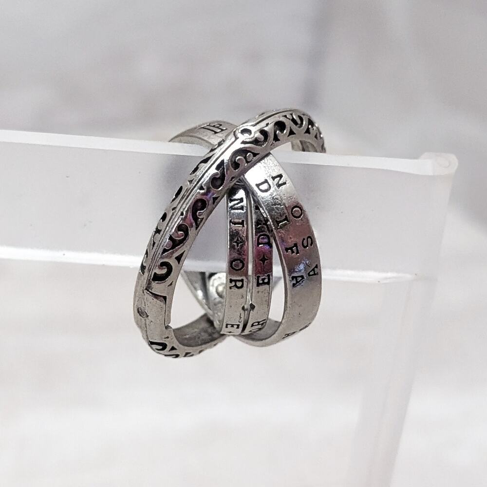 Spinning Multi Ring Pendant - No Chain Included